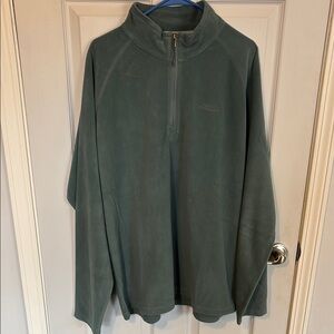 Columbia XL Green Quarter-Zip Pullover fleece